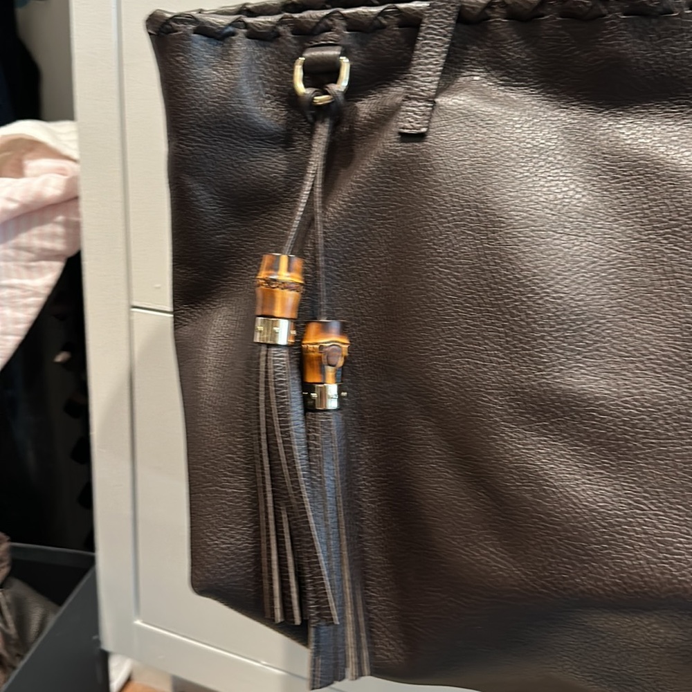 Gucci Bamboo Tassel Tote Bag - Picture 2 of 15